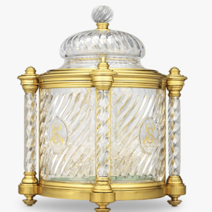 Baccarat Ormolu and Cut Glass Liqueur Casket